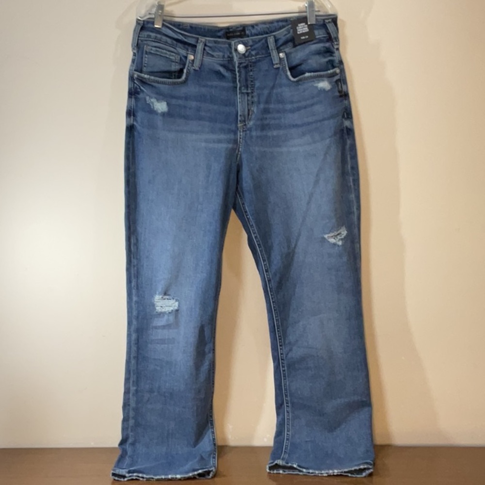 NWT Silver Jeans Avery Curvy High-Rise Slim. NEW - Picture 2 of 10
